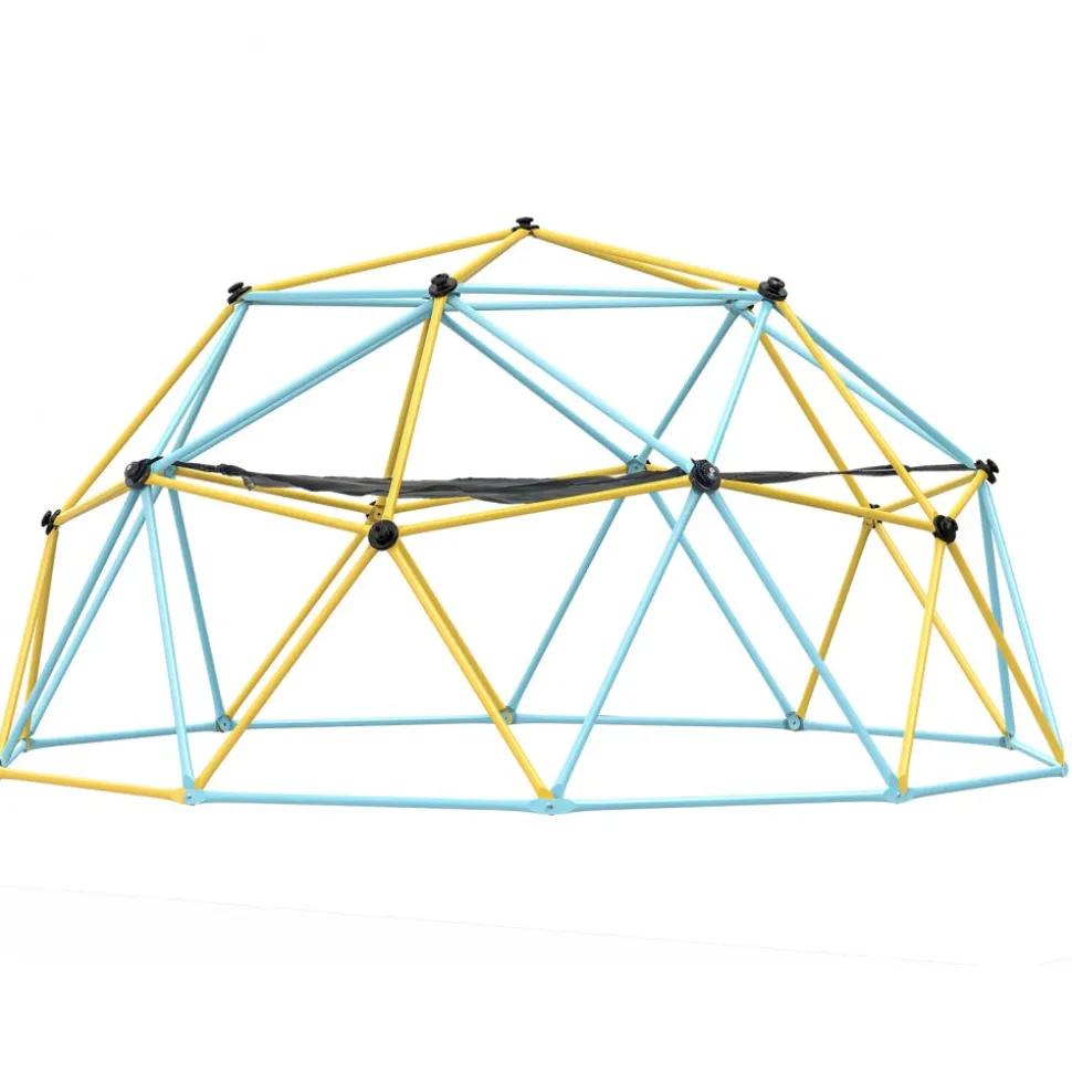 VEVOR Climbing Dome, for Kids 3 to 10 Years Old,10FT Geometric Dome Climber with Hammock and Swing, Jungle Gym Supports 750LBS and Easy Assembly, with Climbing Grip, Outdoor Backyard Play Equipment