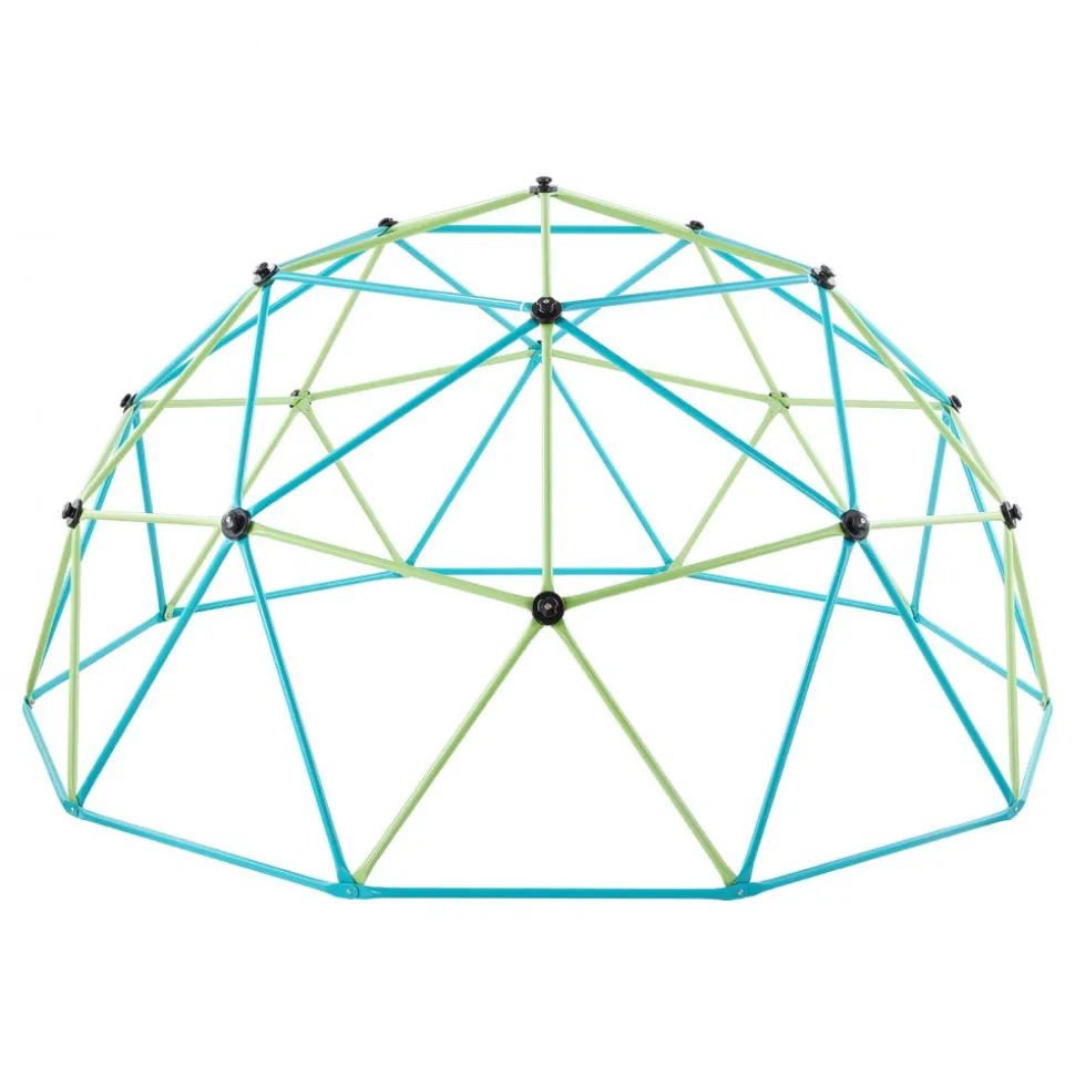 VEVOR Climbing Dome, 10FT Geometric Dome Climber with Swing & Hammock, 1000LBS Loading Kid's Jungle Gym Playground, Easy-Assembly Outdoor Backyard Climbing Equipment for Boys Girls 3 to 10 Years Old
