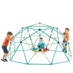 VEVOR Climbing Dome, 6FT Geometric Dome Climber for Kids, 600LBS Loading Indoor/Outdoor Jungle Gym Playground, Easy-Assembly Backyard Climbing Play Equipment for Boys Girls 3 to 10 Years Old