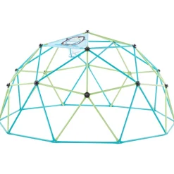 VEVOR Climbing Dome, 10FT Geometric Dome Climber for Kids, 1000LBS Loading Jungle Gym Playground with Octopus Net & 2 Basketballs, Easy-Assembly Outdoor Backyard Climbing Toys - Gift for Boys Girls