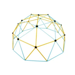 VEVOR Climbing Dome, Jungle Gym Supports 750LBS and Easy Assembly, 10FT Geometric Dome Climber Play Center for Kids 3 to 10 Years Old,with Climbing Grip, Outdoor Backyard Play Equipment for Kids