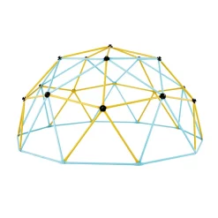 VEVOR Climbing Dome, Jungle Gym Supports 750LBS and Easy Assembly, 10FT Geometric Dome Climber Play Center for Kids 3 to 10 Years Old,with Climbing Grip, Outdoor Backyard Play Equipment for Kids