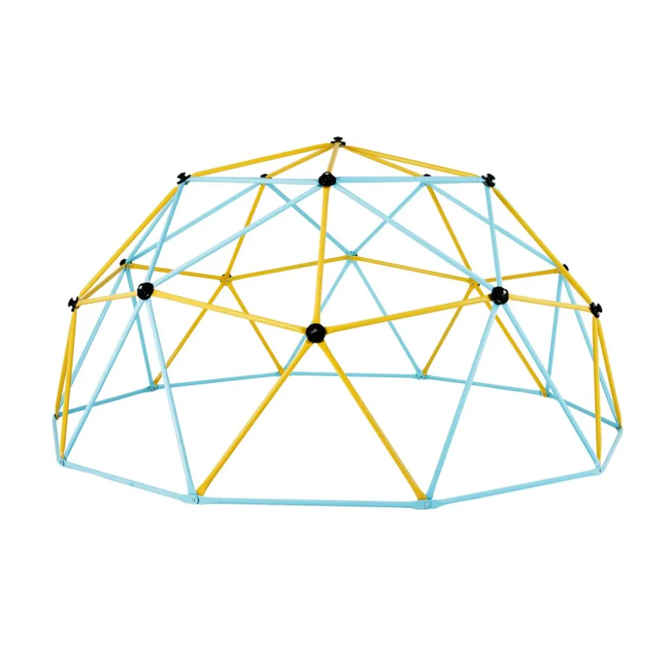 VEVOR Climbing Dome, Jungle Gym Supports 750LBS and Easy Assembly, 10FT Geometric Dome Climber Play Center for Kids 3 to 10 Years Old,with Climbing Grip, Outdoor Backyard Play Equipment for Kids