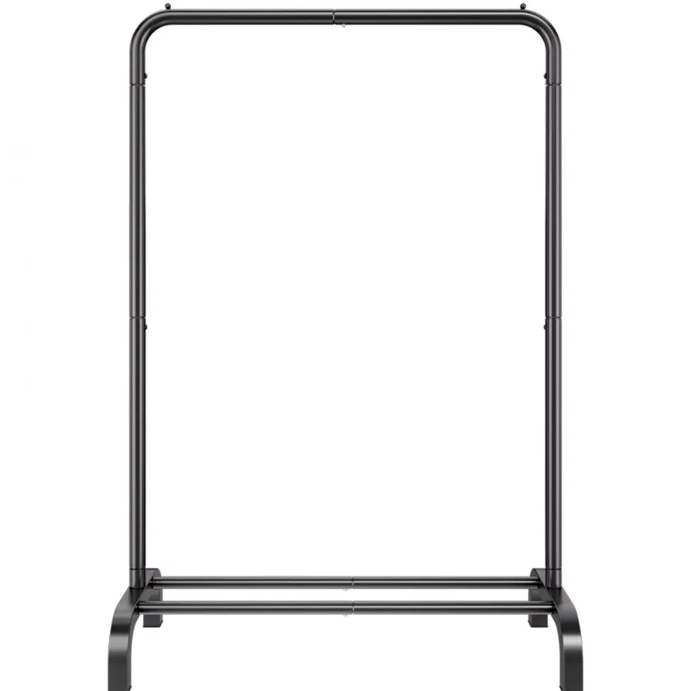 VEVOR Clothes Rack, Heavy Duty Clothing Garment Rack with Hanging Rod and Bottom Storage Area, Clothing Rack for Bedroom Guest Room