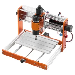 VEVOR CNC Router Machine, 500W Spindle, 3-Axis Wood Engraving Milling Machine, with 300 x 180 x 80 mm Working Area, Offline Controller, Limit Switch, E-Stop, for Wood Acrylic Plastic Carving Cutting