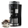 VEVOR Coffee Maker with Grinder, 8 Cup Programmable Coffee Machine, Grind and Brew Coffee Maker with 24-Hour Timer for Auto Brew, Reusable Filter, for Home Office Restaurant
