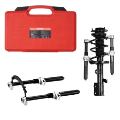 VEVOR Coil Spring Compressor Tool, 2 pcs Heavy Duty Macpherson Strut Spring Compressor Set, 2646 lbs Strut Spring Compressor with Safety Bracket and Carrying Case, for Car Truck ATV UTV