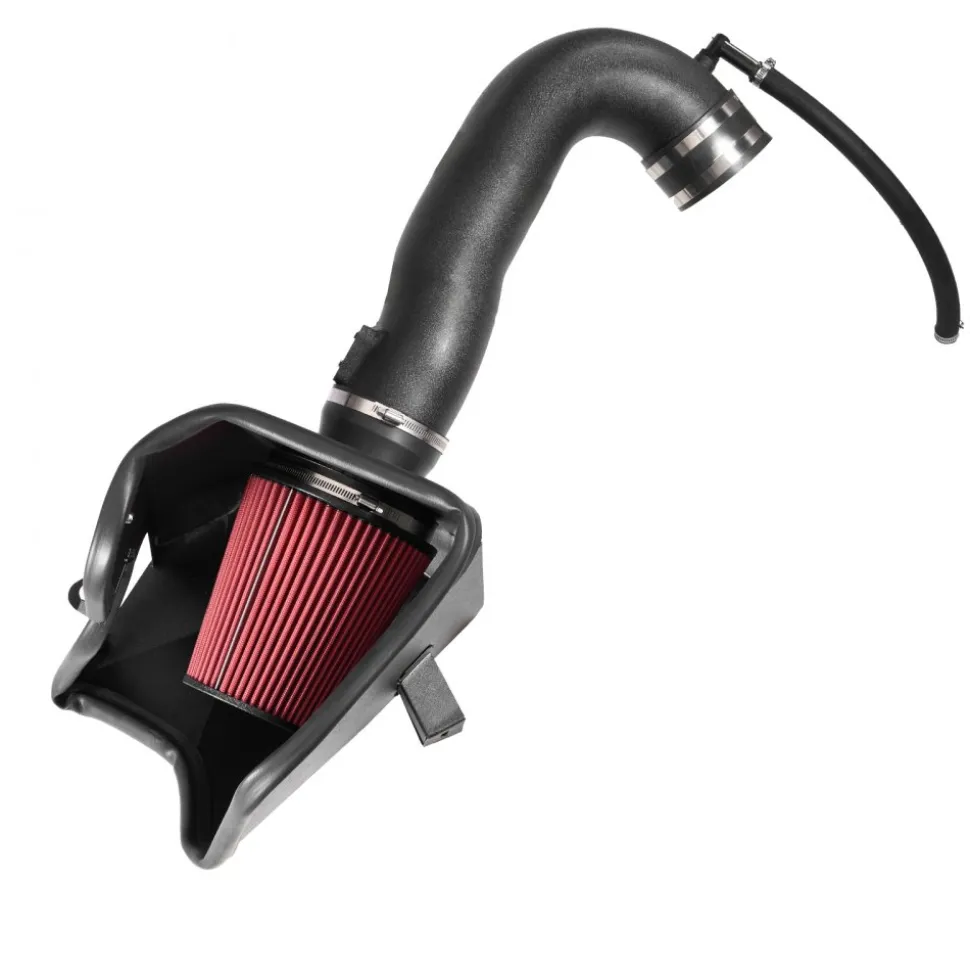 VEVOR Cold Air Intake, 3.9 Inch Cold Air Intake System + Heat Shield Compatible with 2019-2025 Chevy Silverado/GMC Sierra, 2021-2025 Cadillac Escalade 6.2L, High Flow Filter Kit Improved Horsepower