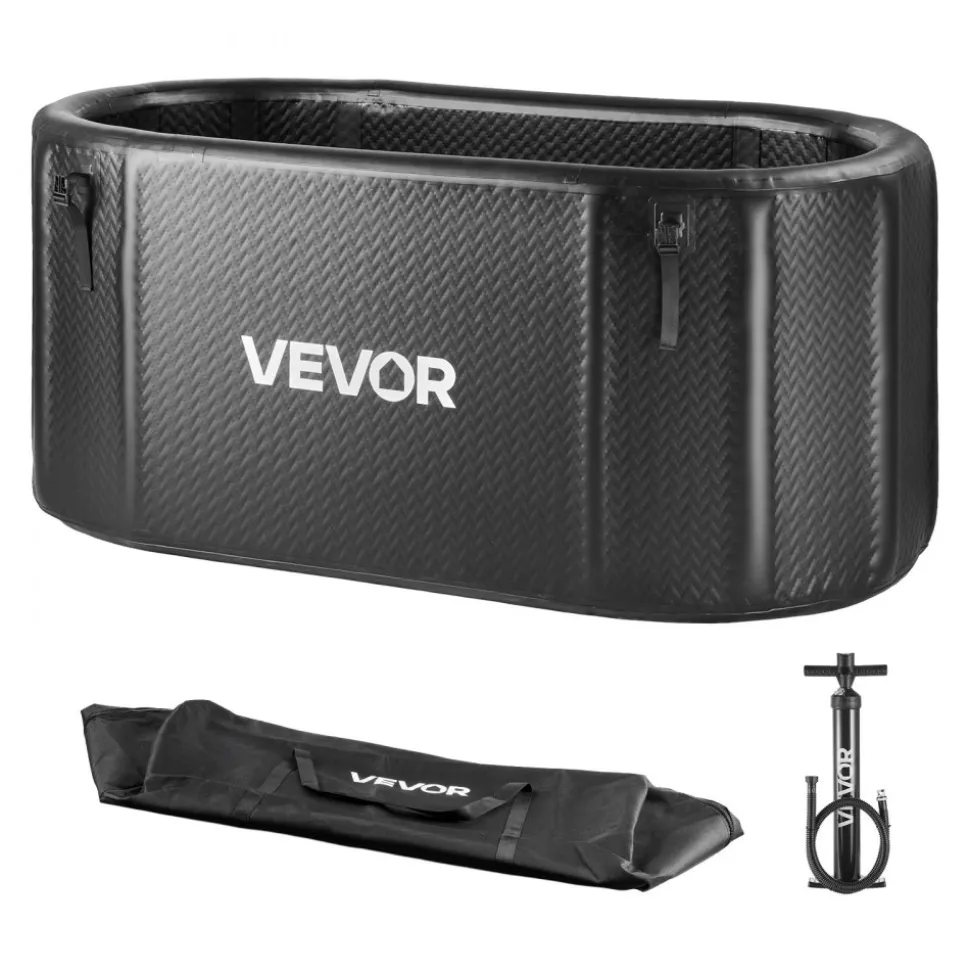 VEVOR Cold Plunge Tub, 216 Gallon, Inflatable Ice Bath Tub Compatible with Water Chillers, Portable Cold Water Bathtub with Insulated Lid, for Athletes Recovery, 59.1" x 31.5" x 29.9" (No Chiller)