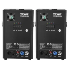 VEVOR Cold Spark Machine, 2 Pack 700W Output Fireworks Controllers, 6.6-16.4ft Adjustable Height, with Advanced DMX System,LED Screen,Portable Handle, Aluminum Alloy for Stage DJ Wedding Event,Party