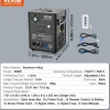 VEVOR Cold Spark Machine, 2 Pack 500W Output Fireworks Controllers, 6.6-13ft Adjustable Height, with Advanced DMX System,LED Screen,Portable Handle, Aluminum Alloy for Stage DJ Wedding Event,Party