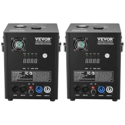 VEVOR Cold Spark Machine, 2 Pack 500W Output Fireworks Controllers, 6.6-13ft Adjustable Height, with Advanced DMX System,LED Screen,Portable Handle, Aluminum Alloy for Stage DJ Wedding Event,Party