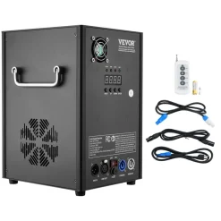 VEVOR Cold Spark Machine, 700W Output Fireworks Controller, 6.6-16.4ft Adjustable Height, with Advanced DMX System,LED Screen,Portable Handle,HeavyDuty Aluminum Alloy for Stage DJ Wedding Event,Party