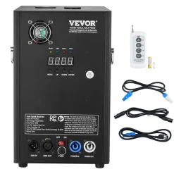 VEVOR Cold Spark Machine, 700W Output Fireworks Controller, 6.6-16.4ft Adjustable Height, with Advanced DMX System,LED Screen,Portable Handle,HeavyDuty Aluminum Alloy for Stage DJ Wedding Event,Party