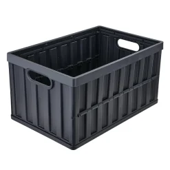 VEVOR Collapsible Storage Bins with Lids, 65L 3 Packs, Folding Plastic Stackable Utility Crates with Handles, Large Heavy Duty Containers for Clothes, Toys, Books, Snack, Shoes, and Grocery Organizing