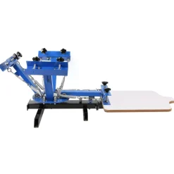 VEVOR 4 Color 1 Station Silk Screen Printing Press Printer With Adjustable Stand Flash Dryer
