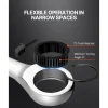 VEVOR Combination Wrench Set, 8-Piece Ratcheting Wrench Set with Organizer Rack, Cr-V Steel Wrench Set Metric 8 mm to 19 mm, Ideal for General Household, Garage, Workshop, Auto Repairs, Emergency