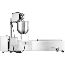 VEVOR Commercial Automatic Donuts Machine, Single Row Donuts Making Equipment, 90 pcs/hour Electric High Power Doughnut Maker, Stainless Steel Frying Auto Fryer, with 3 Size Molds, Auto Counting
