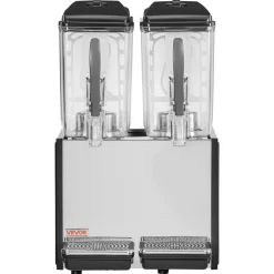 VEVOR Commercial Beverage Dispenser, 3 Tanks 10 L / 10.6 QT Per Tank Juice Dispenser, 440W Stainless Steel Ice Tea Drink Machine with 45°F-54°F Cooling Temperature, for Cold Drink Restaurant Bar Party