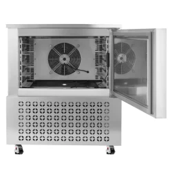 VEVOR Commercial Blast Freezer, 114 L / 4 Cu.ft Blast Chiller with 5 Trays, Blast Chiller Freezer Chest with 4 Freezing Modes, Stainless Steel Food Blast Freezer with Casters for Restaurant, Seafood