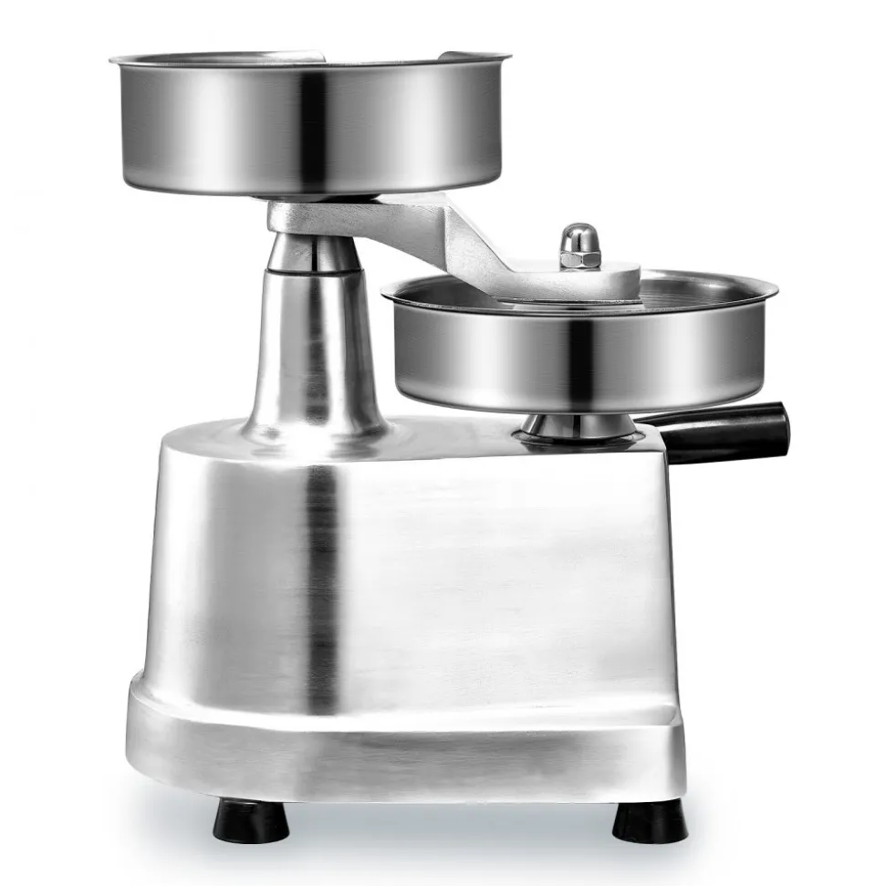 VEVOR Commercial Burger Patty Maker, 150mm/6inch Hamburger Beef Patty Maker, Heavy Duty Food-Grade Stainless Steel Bowl Burger Press Machine, Kitchen Meat Forming Processor with 1000 Pcs Patty Papers
