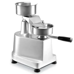 VEVOR Commercial Burger Patty Maker, 100mm/4inch Hamburger Beef Patty Maker, Heavy Duty Food-Grade Stainless Steel Bowl Burger Press Machine, Kitchen Meat Forming Processor with 1000 Pcs Patty Papers