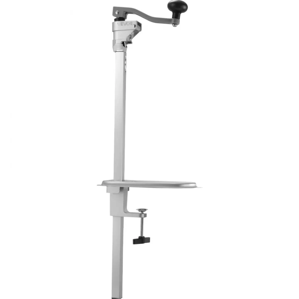 VEVOR Commercial Can Opener, Heavy-Duty Manual Tabletop Cans Opener for Cans Up to 15.75 in Height, Height-Adjustable Can Openers Fixed with Screws & Table Clamp, for Restaurant, Hotel, and Food Store