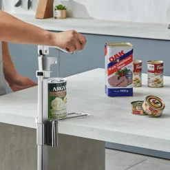 VEVOR Commercial Can Opener, Heavy-Duty Manual Tabletop Cans Opener for Cans Up to 11.8 in Height, Height-Adjustable Professional Can Openers with Stainless Steel Blade, for Restaurant & Food Store