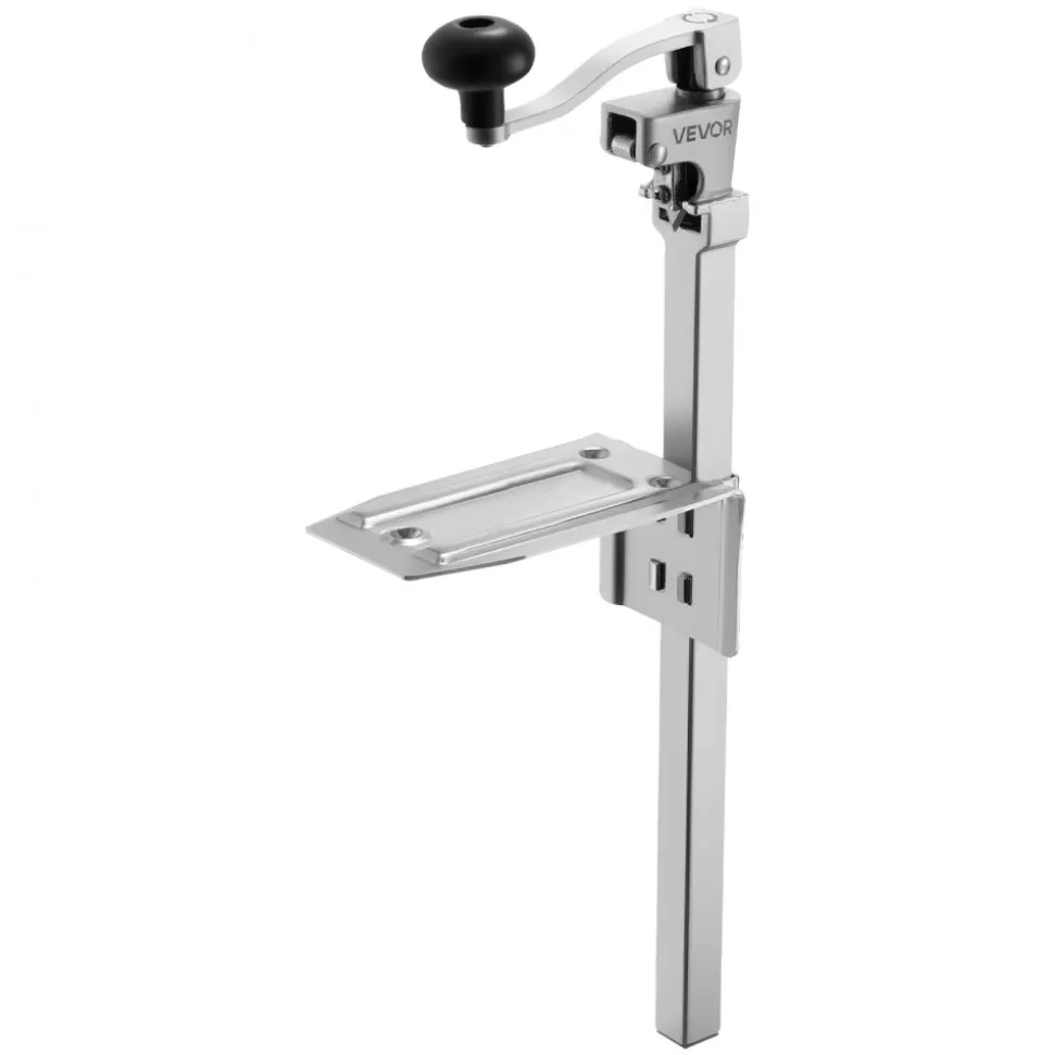 VEVOR Commercial Can Opener, Heavy-Duty Manual Tabletop Cans Opener for Cans Up to 11.8 in Height, Height-Adjustable Professional Can Openers with Stainless Steel Blade, for Restaurant & Food Store