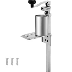 VEVOR Commercial Can Opener, Heavy-Duty Manual Tabletop Cans Opener for Cans Up to 11.8 in Height, Height-Adjustable Professional Can Openers Fixed with Screws, for Restaurant, Hotel, and Food Store