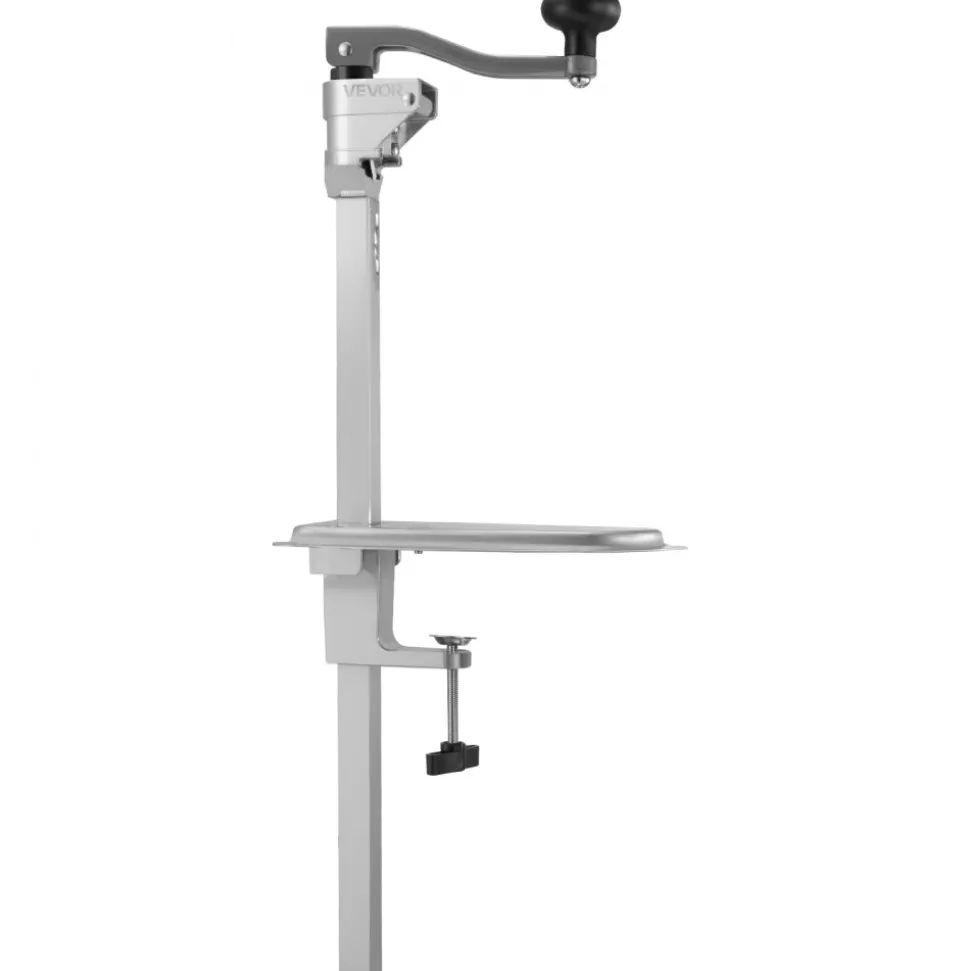 VEVOR Commercial Can Opener, Heavy-Duty Manual Tabletop Cans Opener for Cans Up to 11.8 in Height, Height-Adjustable Can Openers Fixed with Screws & Table Clamp, for Restaurant, Hotel, and Food Store
