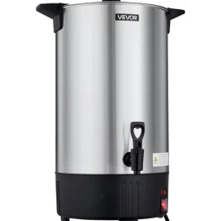 VEVOR Commercial Coffee Urn, 100 Cup 15 L Hot Beverage Dispenser with Dripless Faucet, Quick-Brewing Stainless Steel Large Commercial Coffee Maker, for Catering, Business, Party, Church & Restaurant