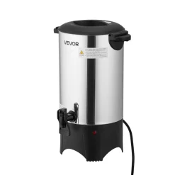 VEVOR Commercial Coffee Urn, 40 Cup 6 L Hot Beverage Dispenser with Dripless Faucet, Quick-Brewing Commercial Coffee Maker, with Stainless Steel Liner, for Catering, Business, Church & Restaurant