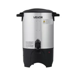 VEVOR Commercial Coffee Urn, 30 Cup 4.5 L Hot Beverage Dispenser with Dripless Faucet, Quick-Brewing Commercial Coffee Maker with Stainless Steel Liner, for Catering, Business, Church & Restaurant