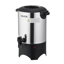 VEVOR Commercial Coffee Urn, 30 Cup 4.5 L Hot Beverage Dispenser with Dripless Faucet, Quick-Brewing Commercial Coffee Maker with Stainless Steel Liner, for Catering, Business, Church & Restaurant
