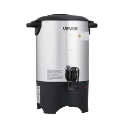 VEVOR Commercial Coffee Urn, 30 Cup 4.5 L Hot Beverage Dispenser with Dripless Faucet, Quick-Brewing Commercial Coffee Maker with Stainless Steel Liner, for Catering, Business, Church & Restaurant