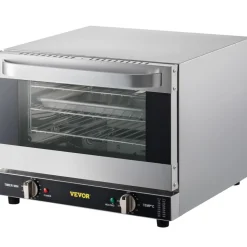 VEVOR Commercial Convection Oven, 4.24 cu.ft Countertop Oven for Full-Size Pans, Electric Convection Ovens with 4 Racks, 360° Hot Air Circulation, for Bakery, Restaurant & Pizza Shop (208-240V 5000W)