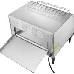 VEVOR Commercial Conveyor Toaster, 450 Slices/Hour Conveyor Belt Toaster, Heavy Duty Stainless Steel Commercial Toaster Oven, Electric Restaurant Commercial Toaster for Toast Bun, Bagel, Bread