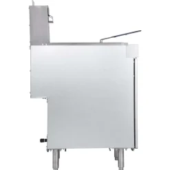VEVOR Commercial Deep Fryer, 3-Burner Fryer for Restaurants, Stainless Steel Floor Standing Deep Fryers with Dual Baskets and Adjustable Temperature, Propane Powered, 40 lbs Capacity, 90,000 BTU
