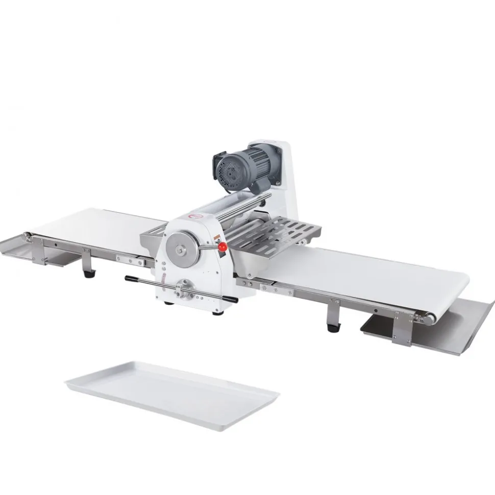 VEVOR Commercial Dough Sheeter Machine, 19.7-Inch Reversible Puff Pastry Sheeter and Fondant Roller, Electric Dough Roller 0-1.4" Adjustable Thickness, Folding Dough Sheeter for Bakeries, Pastries