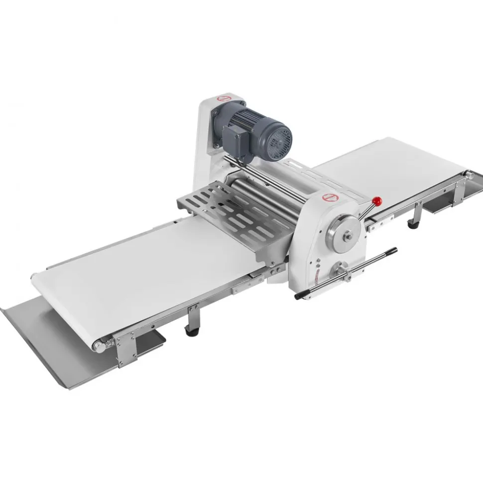 VEVOR Commercial Dough Sheeter Machine, 19.7-Inch Reversible Puff Pastry Sheeter and Fondant Roller, Electric Dough Roller 0-1.4" Adjustable Thickness, Folding Dough Sheeter for Bakeries, Pastries