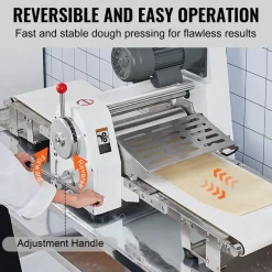 VEVOR Commercial Dough Sheeter Machine, 19.7-Inch Reversible Puff Pastry Sheeter and Fondant Roller, Electric Dough Roller 0-1.4