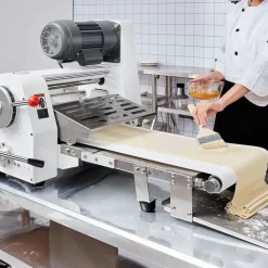 VEVOR Commercial Dough Sheeter Machine, 19.7-Inch Reversible Puff Pastry Sheeter and Fondant Roller, Electric Dough Roller 0-1.4