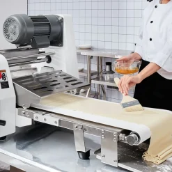 VEVOR Commercial Dough Sheeter Machine, 15.7-Inch Reversible Puff Pastry Sheeter and Fondant Roller, Electric Dough Roller 0-1.4