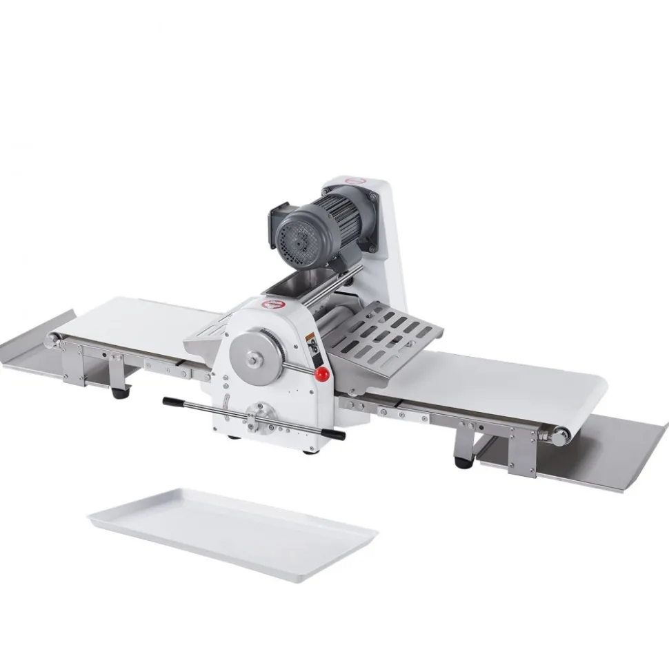 VEVOR Commercial Dough Sheeter Machine, 15.7-Inch Reversible Puff Pastry Sheeter and Fondant Roller, Electric Dough Roller 0-1.4" Adjustable Thickness, Folding Dough Sheeter for Bakeries, Pastries