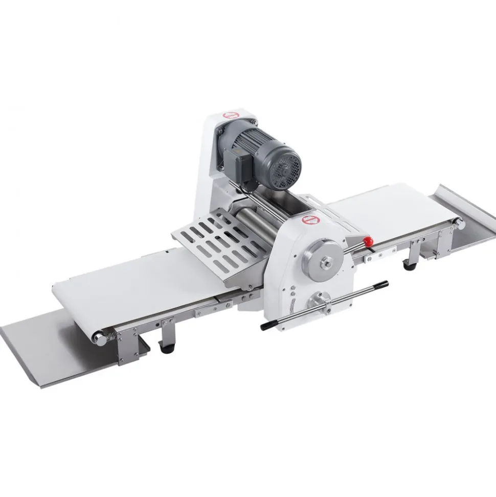 VEVOR Commercial Dough Sheeter Machine, 15.7-Inch Reversible Puff Pastry Sheeter and Fondant Roller, Electric Dough Roller 0-1.4" Adjustable Thickness, Folding Dough Sheeter for Bakeries, Pastries