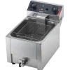 VEVOR Commercial Electric Deep Fryer, Oil Filtration Upgrade, 9.51 Qt, 1750W Stainless Steel Countertop Fryer with Basket and Lid, Temp Control, Oil Drain Valve for Commercial Restaurant Use, Silver