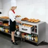 VEVOR Commercial Electric Drawer Warmer, Three-Drawer Stainless Steel Food Warmer, Freestanding Compact Warming Drawer Cabinet, 85°F–185°F Wide Temperature Range, for Restaurant, Hotel Buffet & Bakery