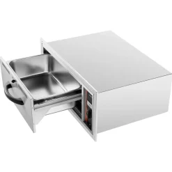 VEVOR Commercial Electric Drawer Warmer, Three-Drawer Stainless Steel Food Warmer, Freestanding Compact Warming Drawer Cabinet, 85°F–185°F Wide Temperature Range, for Restaurant, Hotel Buffet & Bakery