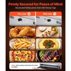 VEVOR Commercial Electric Drawer Warmer, Three-Drawer Stainless Steel Food Warmer, Freestanding Compact Warming Drawer Cabinet, 85°F–185°F Wide Temperature Range, for Restaurant, Hotel Buffet & Bakery